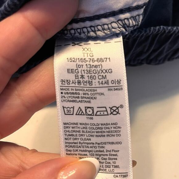 Gap Kids Boys Navy Blue Drawstring Joggers XXL - Picture 10 of 10